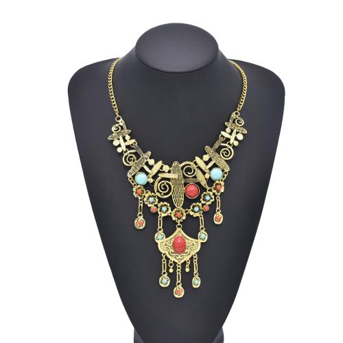 Tibetan Style Jewelry Sets, earring & necklace, with turquoise, plated, for woman, more colors for choice, Sold By Set