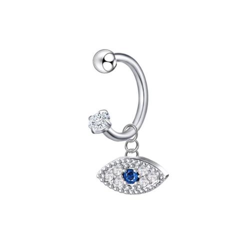 Gioielleria da Piercing orecchio in acciaio inox, 304 acciaio inox, placcato, unisex & stili diversi per la scelta & Micro spianare cubic zirconia, colore originale, Venduto da PC