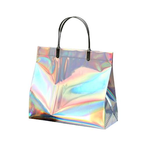 Gift Wrap Bags PVC Plastic durable & Thicken & Laser & waterproof multi-colored Sold By Lot