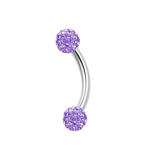 Bijoux de piercing d'oreille en acier inoxydable, Acier inoxydable 304, avec argile de polymère & Acrylique, Placage, différents matériaux pour le choix & unisexe, plus de couleurs à choisir, Vendu par PC