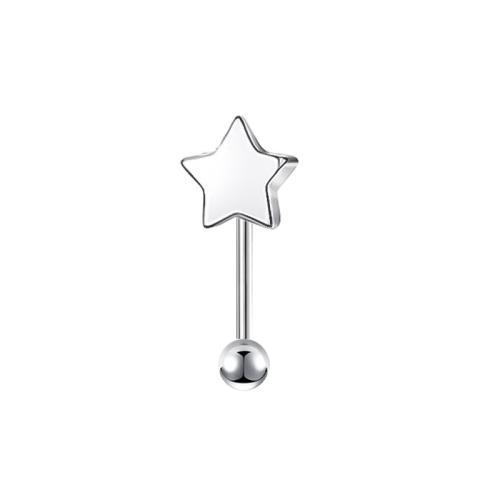 Gioielleria da Piercing orecchio in acciaio inox, 304 acciaio inox, placcato, unisex & stili diversi per la scelta & Micro spianare cubic zirconia & smalto, colore originale, 1.20x8x3mm, Venduto da PC