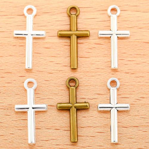 Zinc Alloy Cross Přívěsky, Zinek, Kříž, á, DIY, více barev na výběr, 18x9mm, 100PC/Bag, Prodáno By Bag