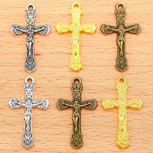 Zinc Alloy Cross Přívěsky, Zinek, Kříž, á, DIY, více barev na výběr, 32x19mm, 100PC/Bag, Prodáno By Bag