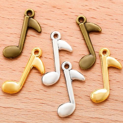 Tibetan Style Pendants, Music Note, plated, DIY, more colors for choice, 23x14mm, 100PC/Bag, Sold By Bag