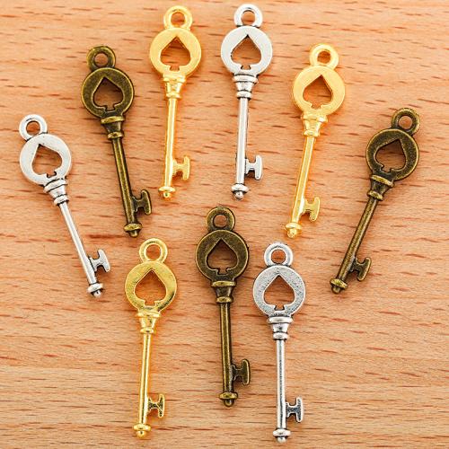 Zinklegering Key Hangers, Zinc Alloy, Sleutel, plated, DIY, meer kleuren voor de keuze, 28x7mm, 100PC/Bag, Verkocht door Bag