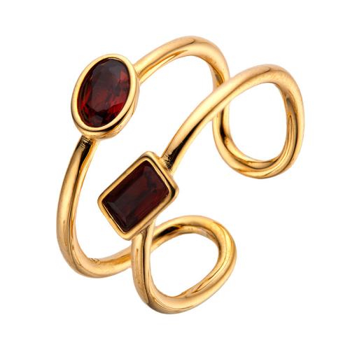 925 Sterling Silver Cuff Finger Ring, with Topaze & Garnet, Geometrical Pattern, different styles for choice & for woman & hollow, US Ring Size:6-8, Sold By PC