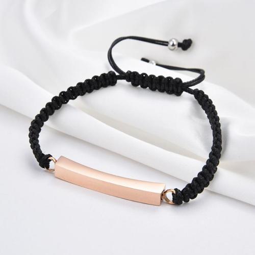 Stainless Steel Jewelry Bracelet, 304 Stainless Steel, Adjustable & fashion jewelry & Unisex, black, Length:Approx 25 cm, Sold By PC