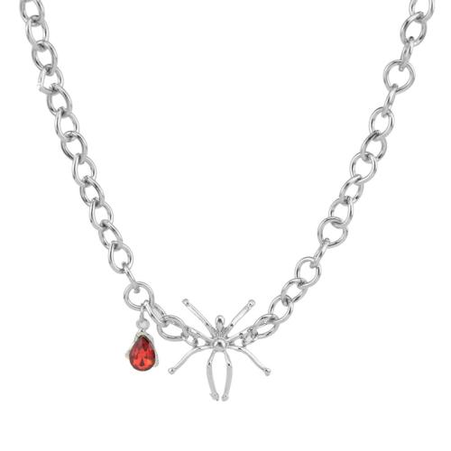 Stainless Steel Jewelry Necklace, 304 Stainless Steel, fashion jewelry & micro pave cubic zirconia & for woman, Length:Approx 45 cm, Sold By PC