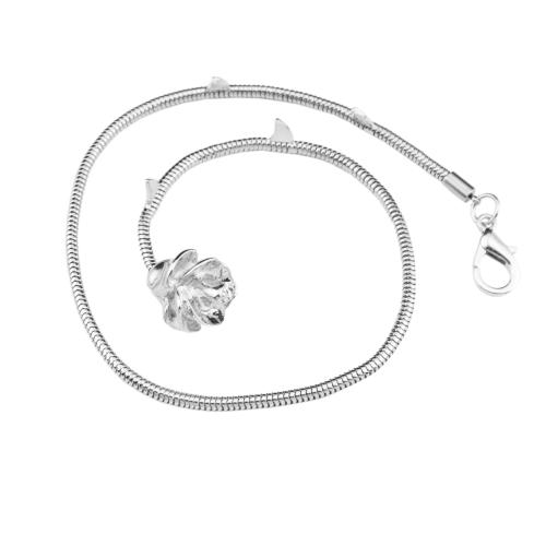 Zinklegierung Schmuck Halskette, Blume, Modeschmuck & für Frau, Länge ca. 42 cm, verkauft von PC