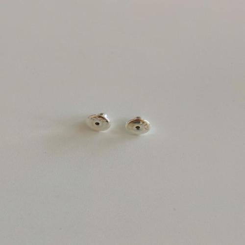 925 Sterling Silver Ear Nut Component, DIY & different size for choice, Sold By Pair