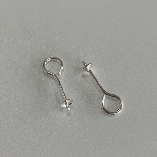 925 Sterling Silver perni, 925 sterline d'argento, DIY & formato differente per scelta, Venduto da coppia