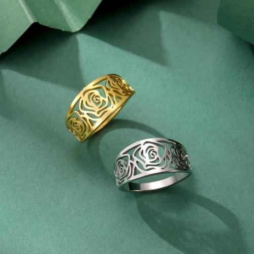 Rozsdamentes acél Finger Ring, 304 rozsdamentes acél, divat ékszerek & egynemű & különböző méretű a választás, több színt a választás, Által értékesített PC