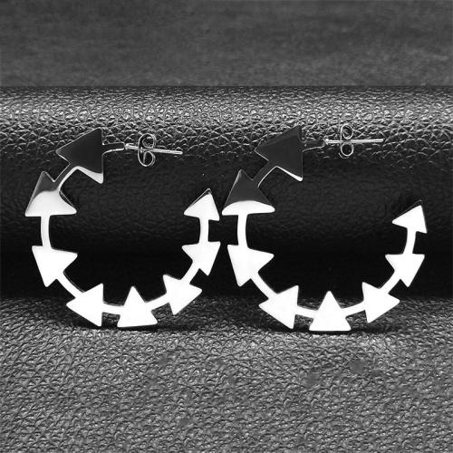 Stainless Steel Stud Earrings 304 Stainless Steel fashion jewelry & for woman Sold By Pair