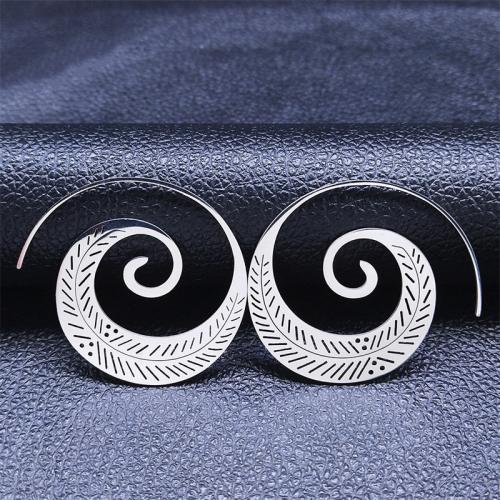 Boucle d'oreille de gaujon en acier inoxydable, Acier inoxydable 304, bijoux de mode & pour femme, plus de couleurs à choisir, 38x38mm, Vendu par paire