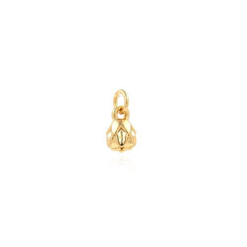 Brass Jewelry Pendants Flower gold color plated DIY nickel lead & cadmium free Sold By PC