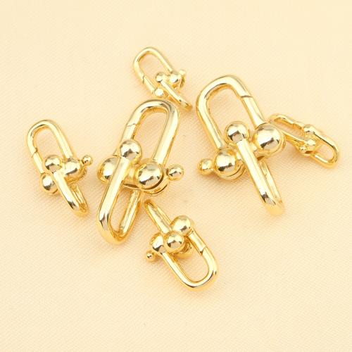 Brass Jewelry Clasps, gold color plated, DIY & different size for choice, more colors for choice, nickel, lead & cadmium free, Sold By PC