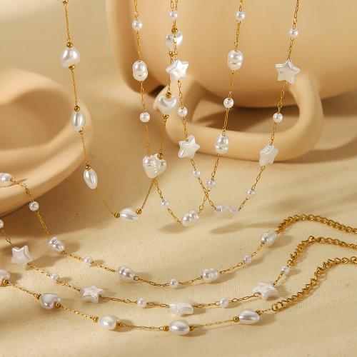 Fashion Stainless Steel Jewelry Sets 304 Stainless Steel gold color plated & for woman Sold By PC