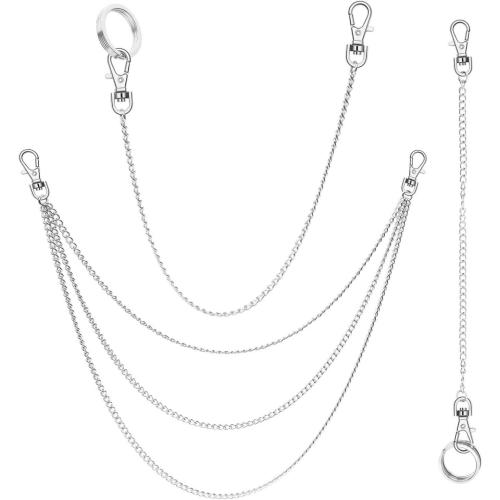 Body Chain Sieraden, Zinc Alloy, drie stuks & multifunctioneel & uniseks, oorspronkelijke kleur, Verkocht door Stel