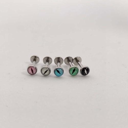 Fashion Personality Body Piercing Jóias e acessórios, Partículas de aço, unissex & tamanho diferente para a escolha & esmalte, Mais cores pare escolha, vendido por PC