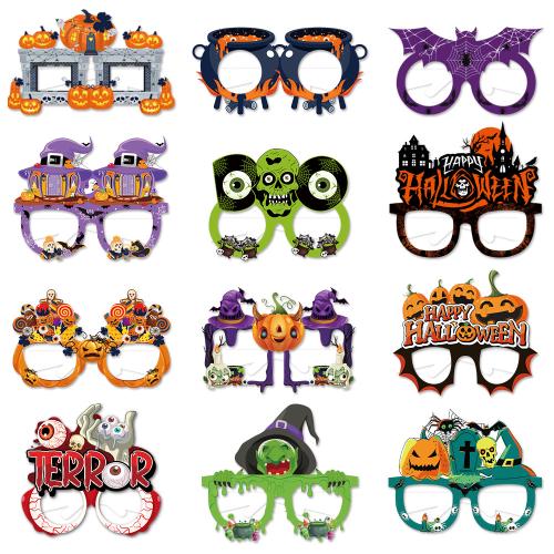 Nouveaux bijoux et décorations d'Halloween populaires, papier, Halloween Design & normes différentes pour le choix & styles différents pour le choix, plus de couleurs à choisir, Vendu par fixé