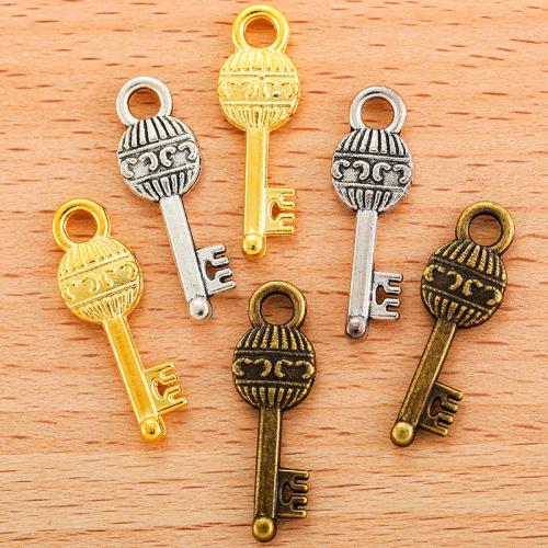 Zinc Alloy Key Pendants plated DIY Sold By Bag