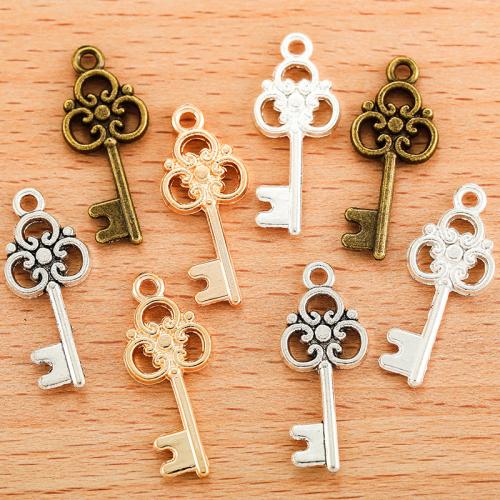 Zinklegering Key Hangers, Zinc Alloy, Sleutel, plated, DIY, meer kleuren voor de keuze, 26x10mm, 100PC/Bag, Verkocht door Bag