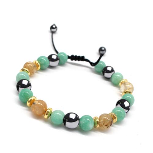 Pulseras de piedras preciosas, con Hilo cristal, diferentes materiales para la opción & unisexo & diferentes estilos para la opción, más colores para la opción, Vendido por UD