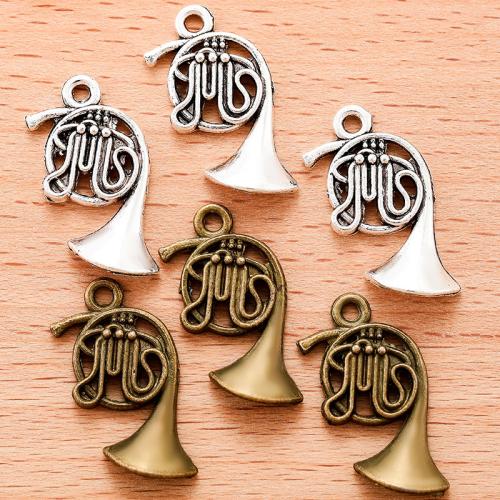 Musical Instrument Shaped Zinc Alloy Pendants plated DIY Sold By Bag