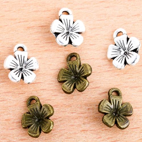 Zinc Alloy Flower Pendants plated DIY Sold By Bag