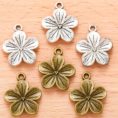 Zinc Alloy Flower Pendants plated DIY Sold By Bag