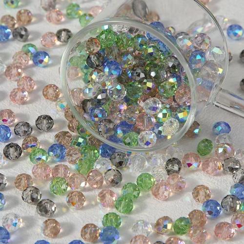 Fashion Glass Beads, DIY, more colors for choice, 6x8mm, 10PCs/Bag, Sold By Bag