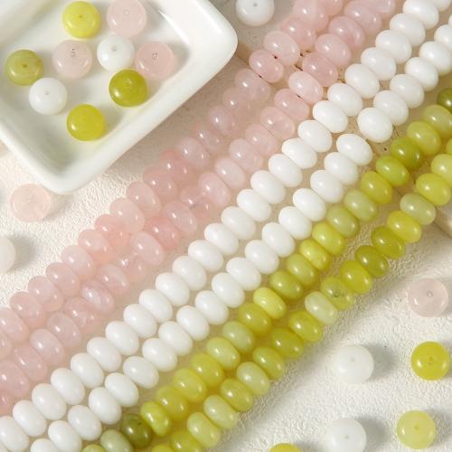 Natural Jade Beads, Abacus, DIY, more colors for choice, 6x10mm, Sold By PC