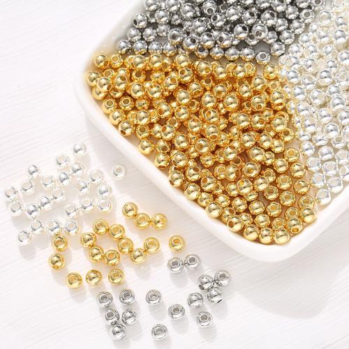 Brass Jewelry Beads, Round, DIY & different size for choice, more colors for choice, 10PCs/Bag, Sold By Bag