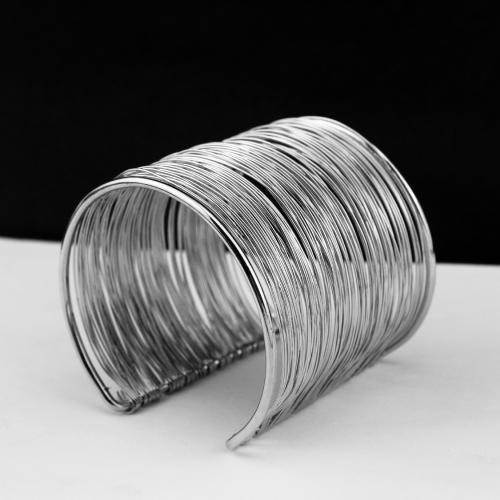 Cink Alloy Bangle Nakit, modni nakit & bez spolne razlike, Unutarnji promjer:Približno 50mm, Prodano By PC