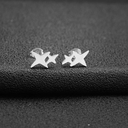 Roestvrij staal Stud Earrings, 304 roestvrij staal, mode sieraden & voor vrouw, 14x12mm, Verkocht door pair