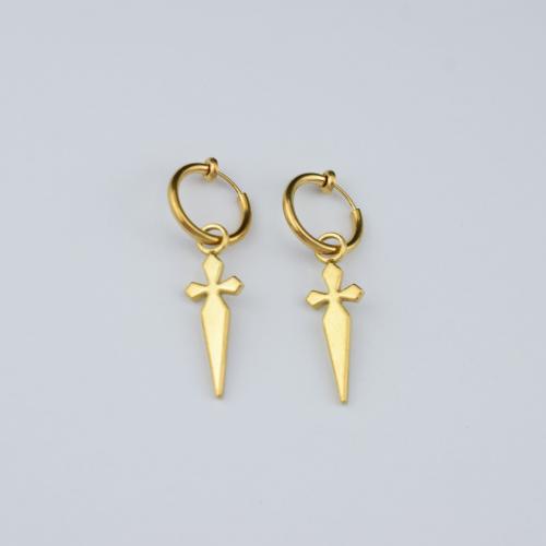 Acier inoxydable Levier Retour Earring, Acier inoxydable 304, bijoux de mode & unisexe & styles différents pour le choix, 25x11mm, Vendu par paire