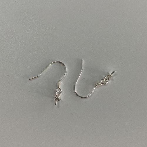 925 Sterling Silver Hook Earwire DIY Sold By Pair