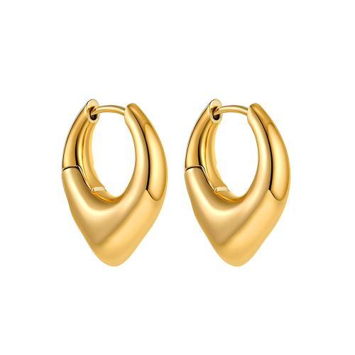 Laiton Leverback boucle d'oreille, Plaqué or 18K, bijoux de mode & pour femme, doré, 20x23mm, Vendu par paire