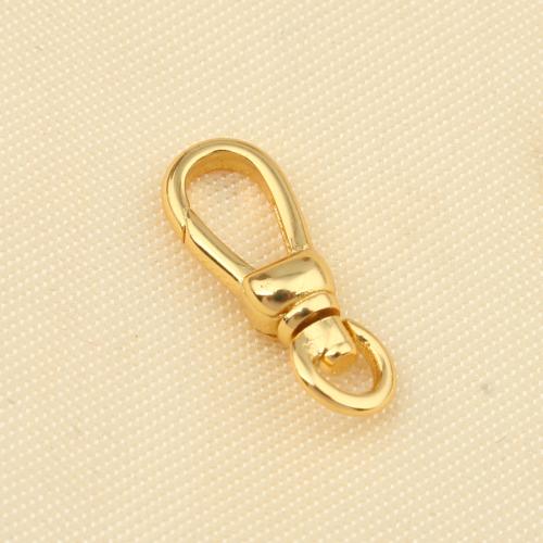 Brass Jewelry Clasps, gold color plated, DIY, nickel, lead & cadmium free, 17x11x2mm, Sold By PC