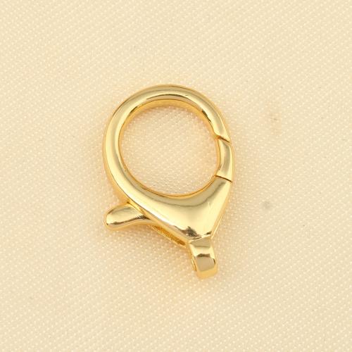 Brass Lobster Clasp, gold color plated, DIY, nickel, lead & cadmium free, 20x15x1.80mm, Sold By PC