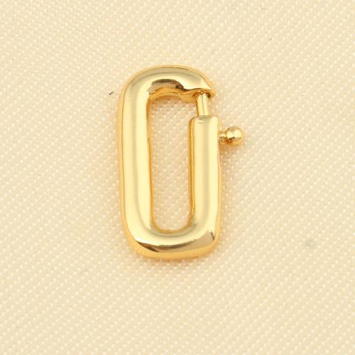 Brass Jewelry Clasps, gold color plated, DIY, nickel, lead & cadmium free, 16x10x2mm, Sold By PC