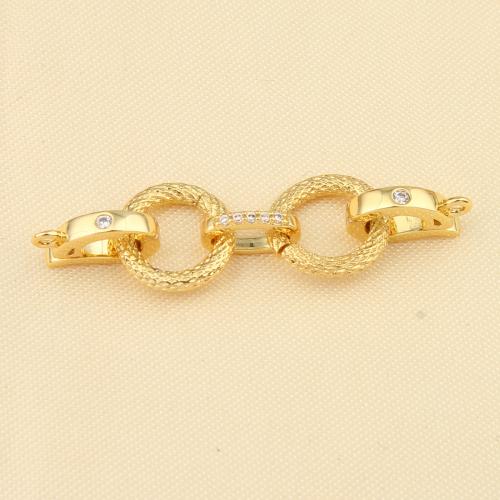 Brass Jewelry Clasps plated DIY & micro pave cubic zirconia nickel lead & cadmium free Sold By PC