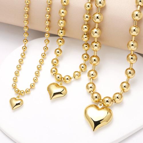 Brass Necklace gold color plated fashion jewelry golden nickel lead & cadmium free Length 65 cm Sold By PC