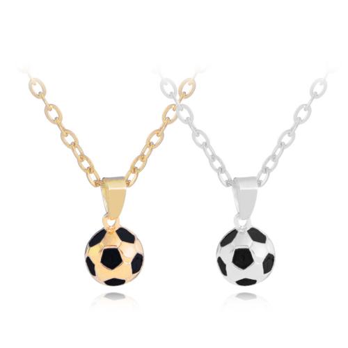 Zinc Alloy Pendants Football plated DIY & enamel nickel lead & cadmium free Sold By PC