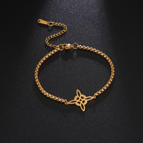 Stainless Steel Jewelry Bracelet 304 Stainless Steel with 5cm extender chain plated fashion jewelry Length 17 cm Sold By PC