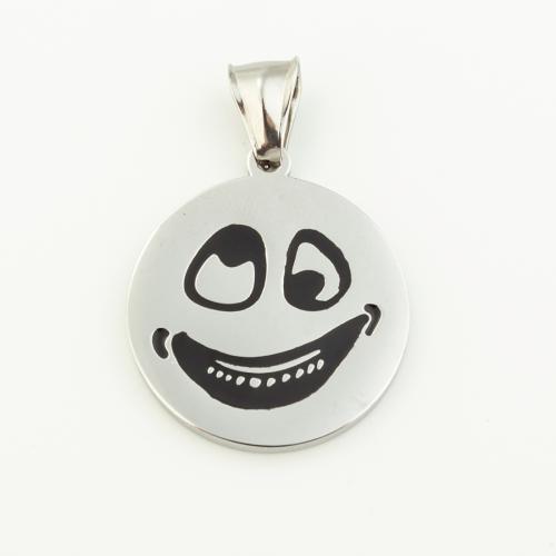 Stainless Steel Pendants, 304 Stainless Steel, Round, DIY, original color, 28x25mm, Hole:Approx 3mm, Sold By PC