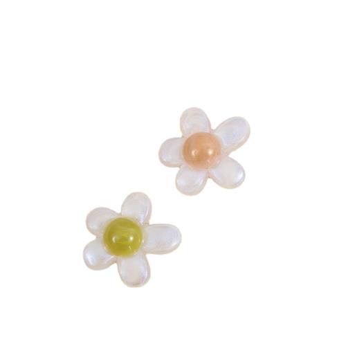 Hair Accessories DIY Findings, Resin, petals, UV plating, random style, Random Color, 29.50x27mm, 500PCs/Bag, Sold By Bag