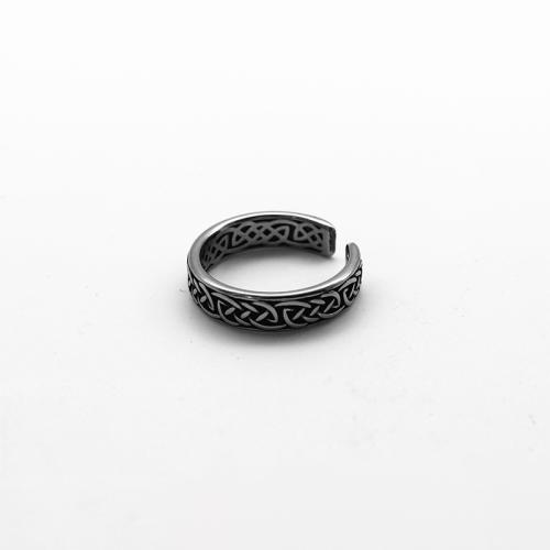 Rozsdamentes acél Finger Ring, 316 rozsdamentes acél, galvanizált, egynemű & különböző méretű a választás, az eredeti szín, 3PC-k/Lot, Által értékesített Lot