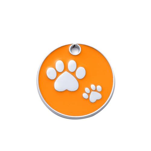 Zinc Alloy Pet Tag plated DIY & stoving varnish 25mm Sold By PC