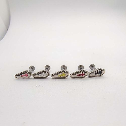 Fashion Personality Body Piercing Jewelry And Accessories, Brass, Unisex & different size for choice & enamel, more colors for choice, Sold By PC